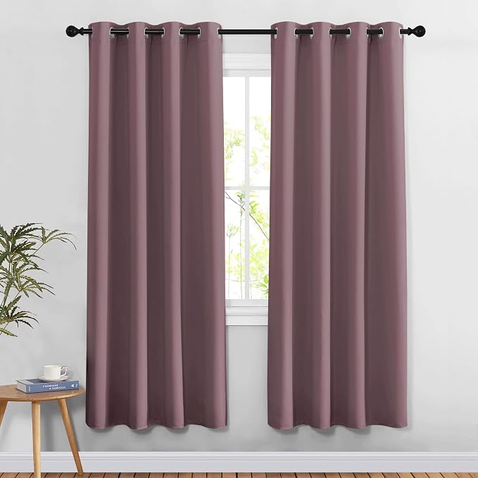 NICETOWN Dry Rose Doorway Curtains Elegant & Luxury