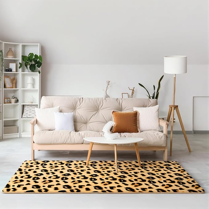 Amearea Soft Leopard Runner Rugs