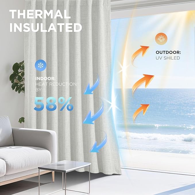 Joydeco Blackout Curtains for Bedroom