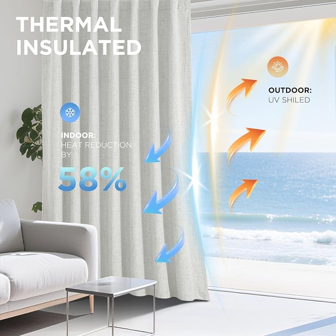 Joydeco Blackout Curtains for Bedroom