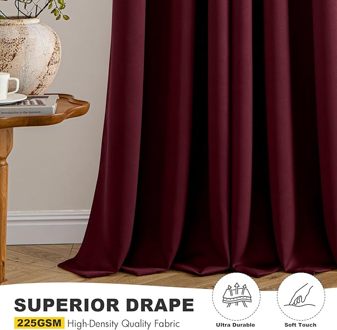 MIULEE Short Curtains for Windows