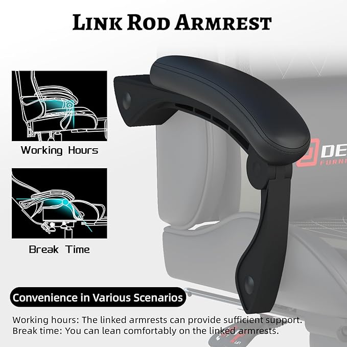 Ergonomic Gaming Chair with Footrest and Lumbar Massage, Racing Office Chair, High Back Computer Desk Chair with Headrest Pillow for Adults, Video Game Chair for PC Gamer (1001-Gray)