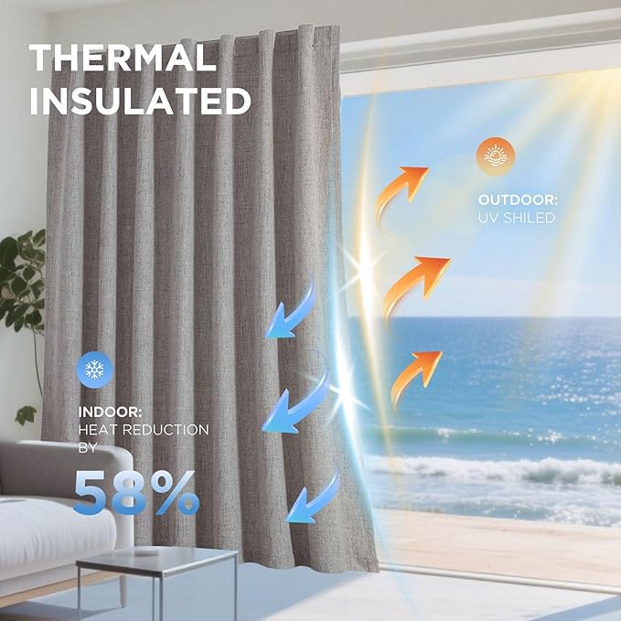 Joydeco Blackout Curtains for Bedroom