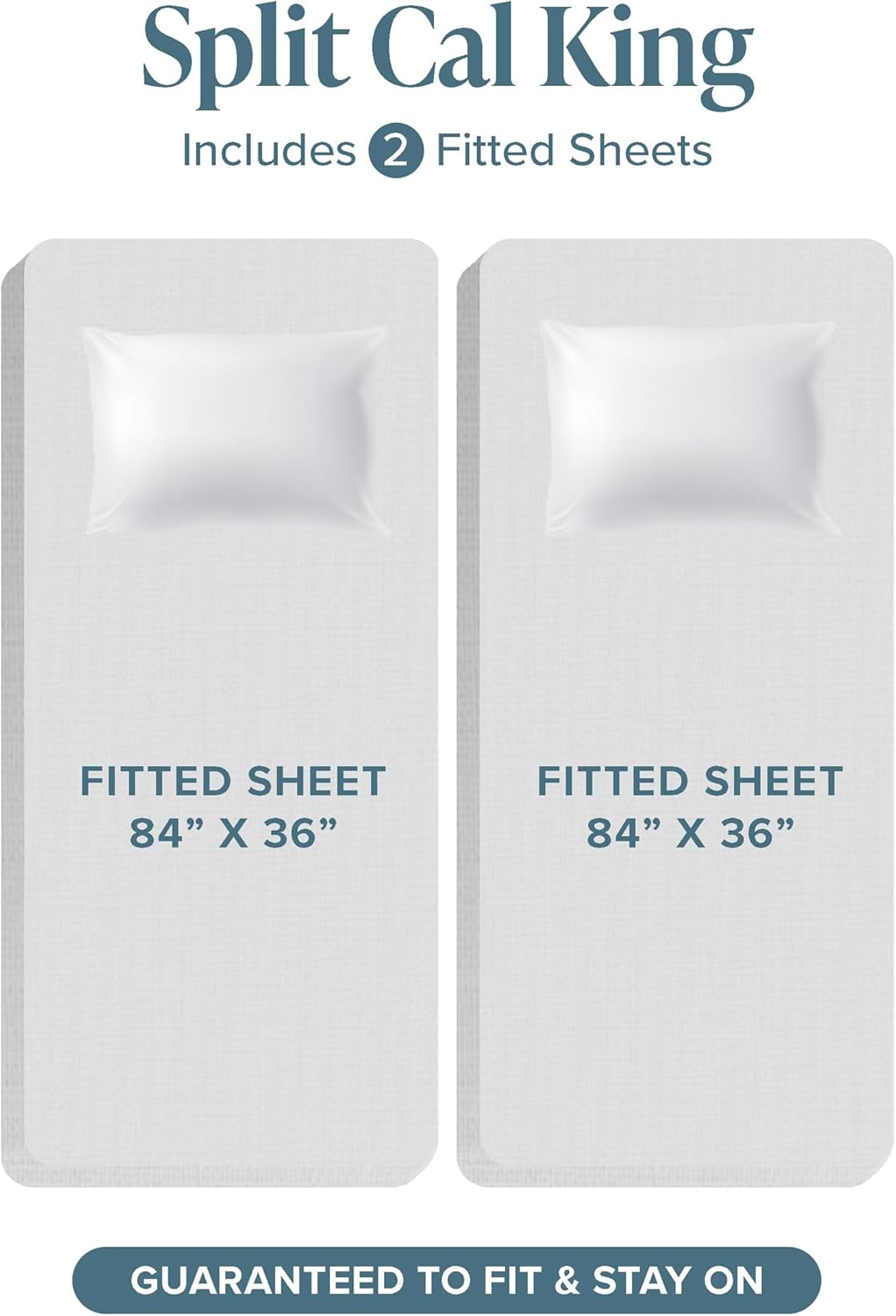 Bare Home Split California King Sheet Set - 1800 Ultra-Soft Microfiber Bed Sheets - Double Brushed - Deep Pockets - Easy Fit - 5 Piece Set - Bed Sheets (Split Cal King, Forest Green)