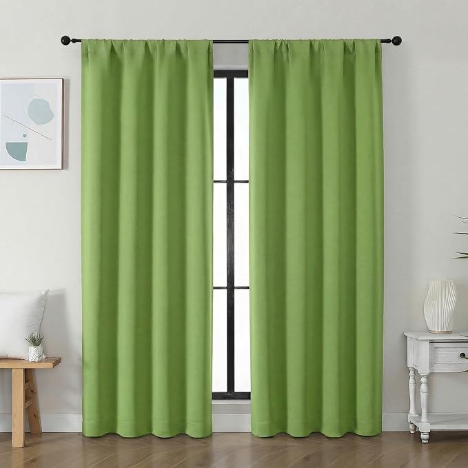 Simplebrand Ava Lime Blackout Curtains