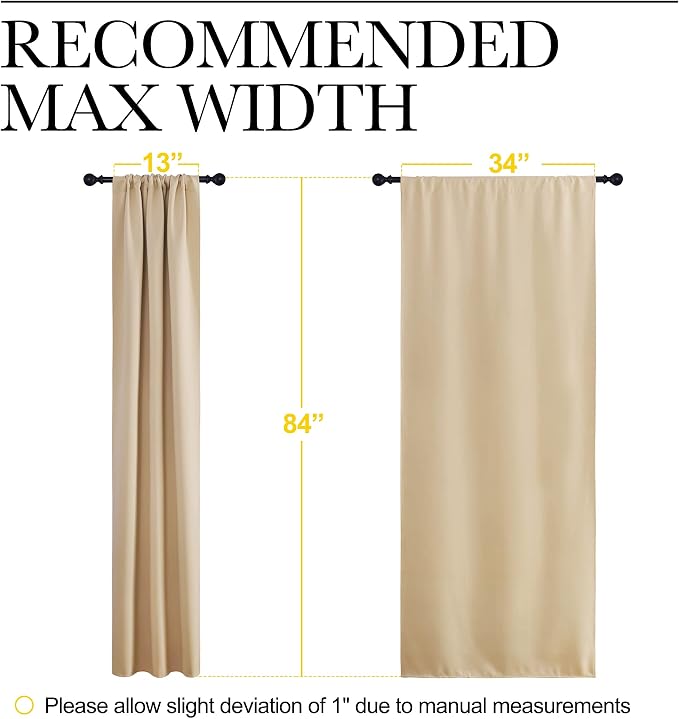 NICETOWN Blackout Room Darkening Curtains
