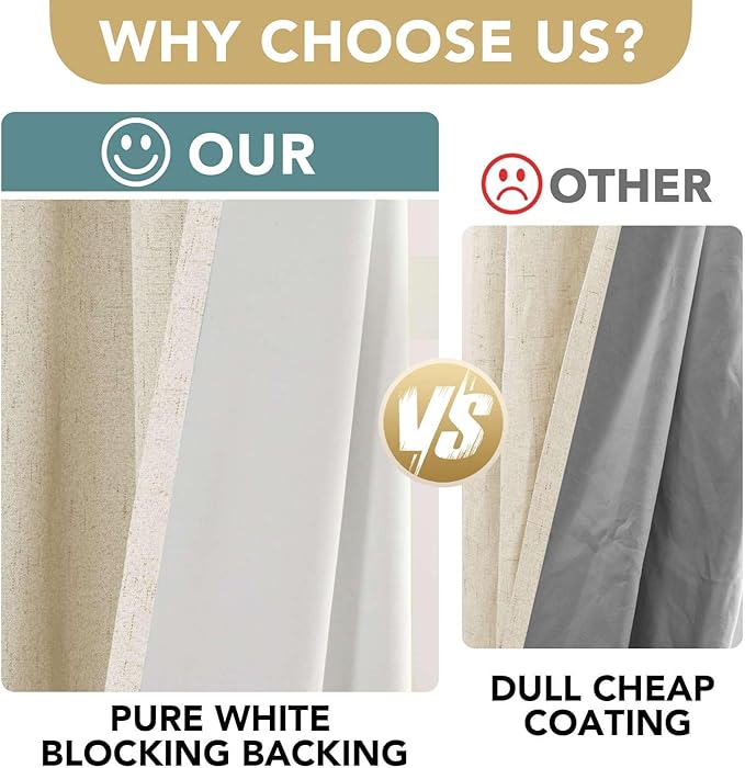 H.VERSAILTEX 100% Blackout Curtains