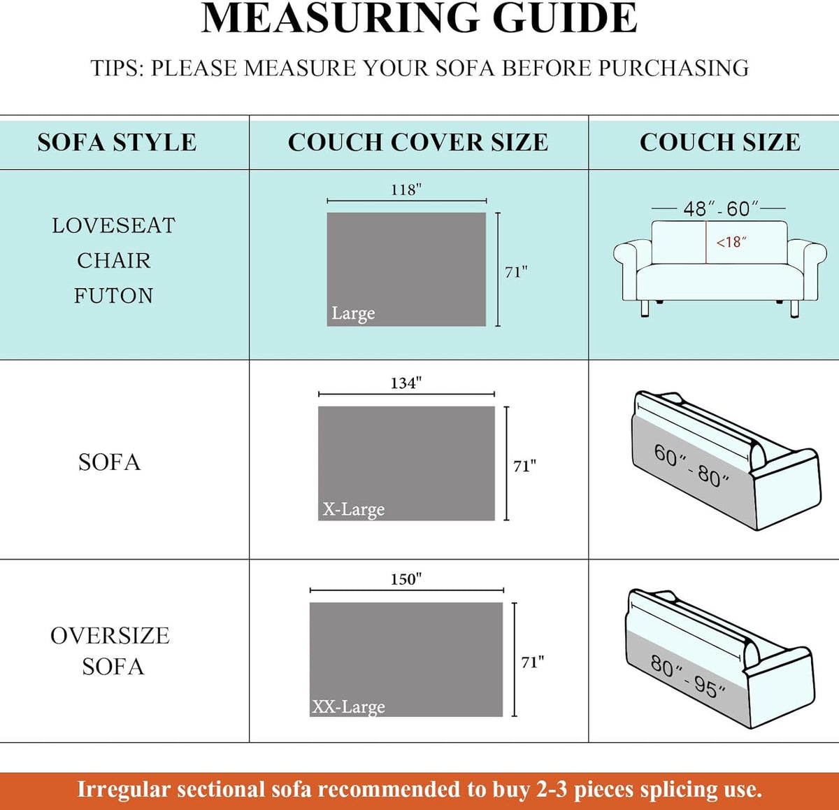 STACYPIK Waterproof Yellow Sofa Cover for Dogs, Non-Slip Anti-Scratch Couch Cover for Loveseat, Pet Protector for 2 Cushion Couch,L Shaped Couch for Sectional, Washable Furniture Bed Cover-71X118IN
