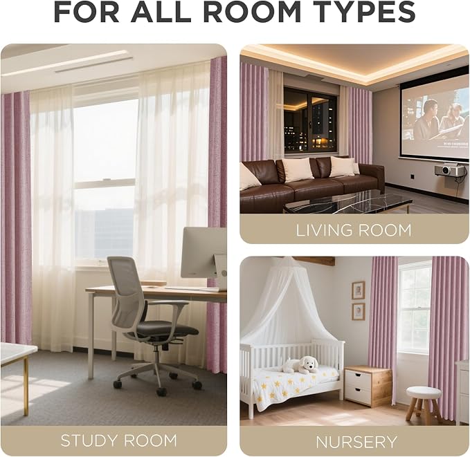 Joydeco Blackout Curtains for Bedroom