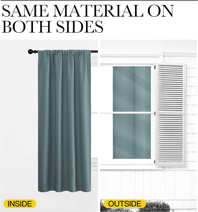 NICETOWN RV Blackout Curtains for Camper Windows, Short Blackout Curtains &
