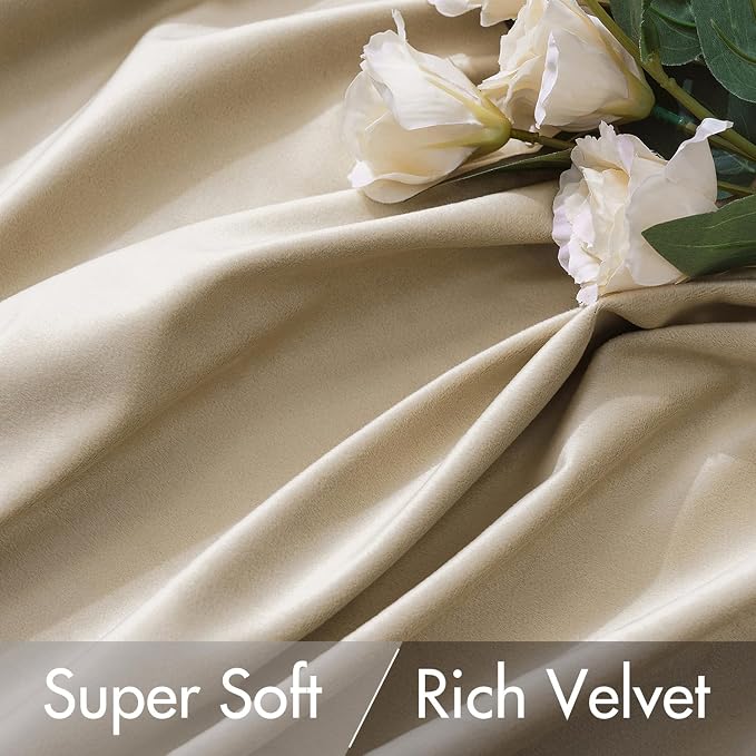 MIULEE Velvet Curtains 90 inches