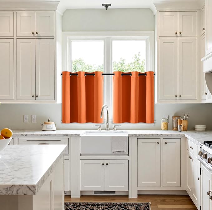 MIULEE Short Fall Curtains for Windows
