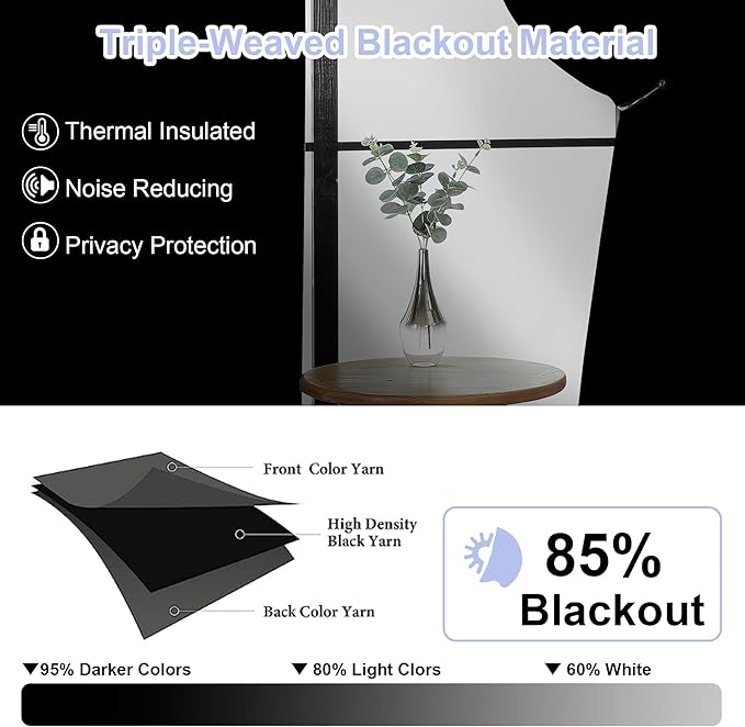 Simplebrand Ava Blush Blackout Curtains