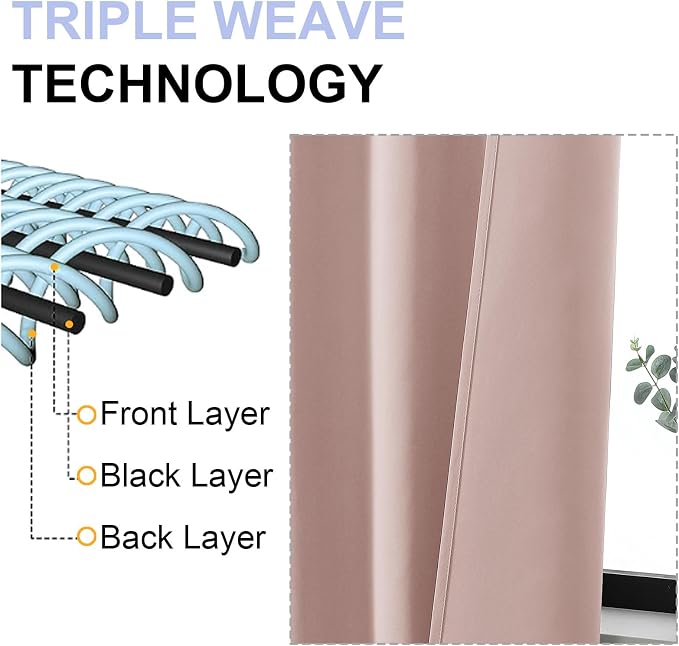 Simplebrand Blackout Extra 10ft Curtains