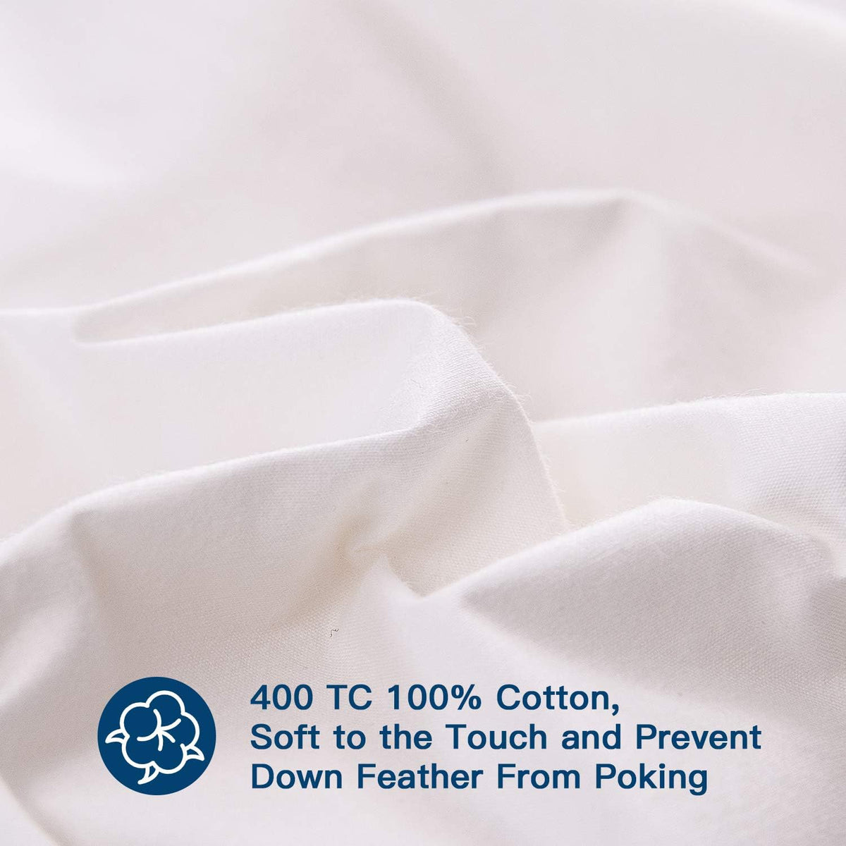 ELEMUSE Twin Size Extra Thick Fusion Goose Down Feather Filled Mattress Topper, Plush Fluffy Double Layer Pillowtop Mattress Pad Cover, Soft Featherbed with 8-21 Inch Deep Pocket