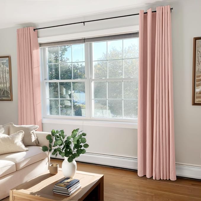 100% Blackout Shield Linen Blackout Curtains
