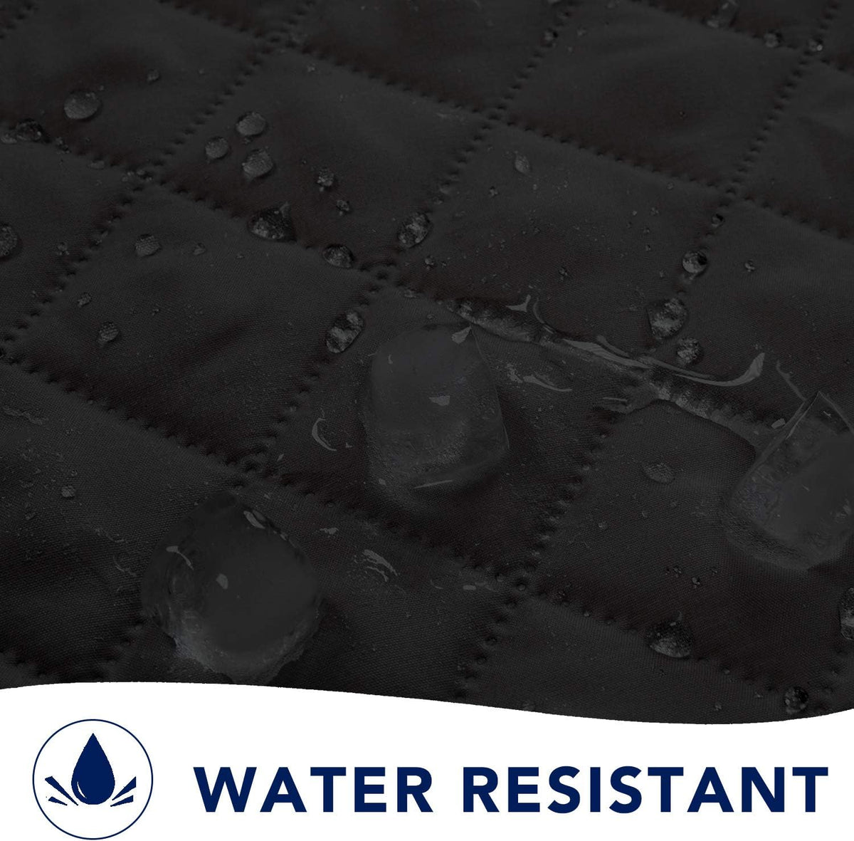 PureFit Reversible Sofa Couch Cover Water Resistant Couch Covers for 3 Cushion, Washable Furniture Cover with Non-Slip Foam and Adjustable Strap for Dogs, Pets (Oversized Sofa, Black/Beige)