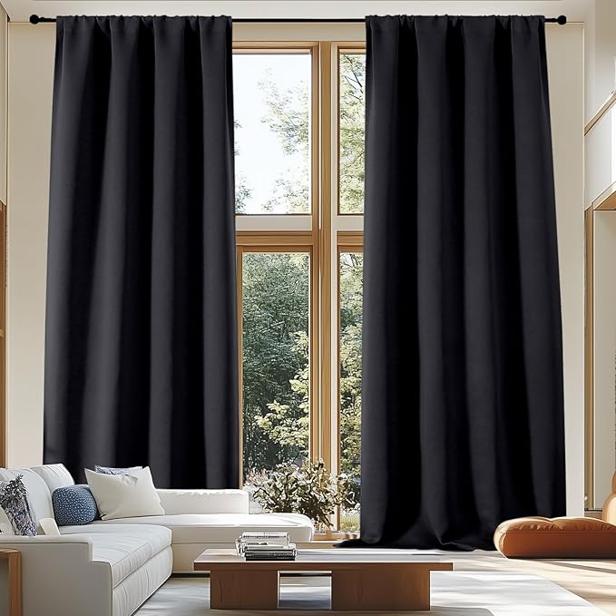 Simplebrand Ava Blackout Extra Long 10ft Curtains