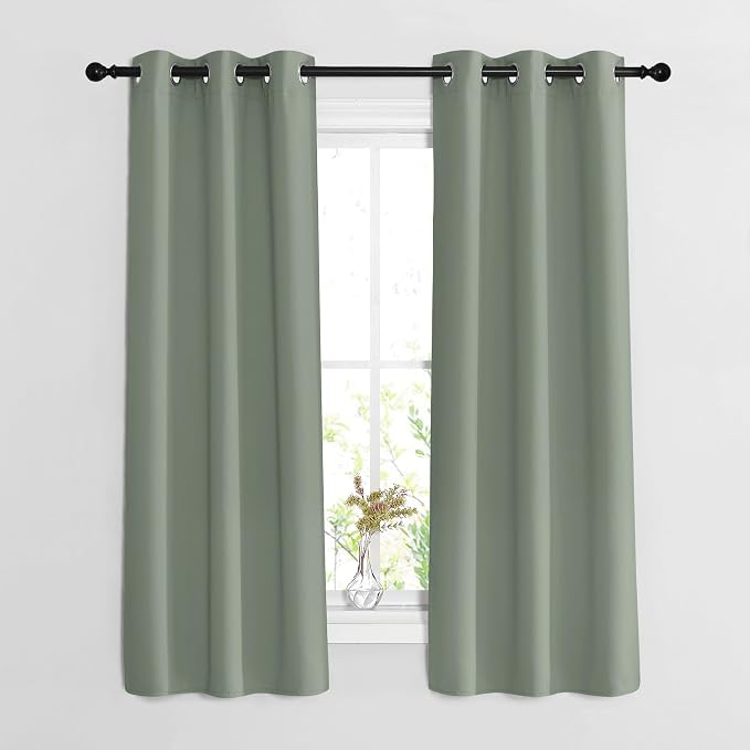 NICETOWN Sage Green Blackout Curtains & Drapes