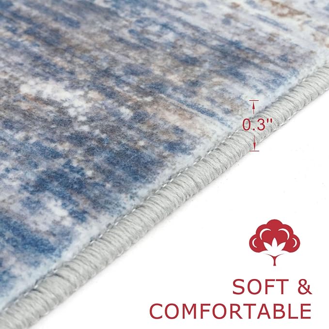 KOZYFLModern Abstract 4x6 Ft Washable Large Rugs