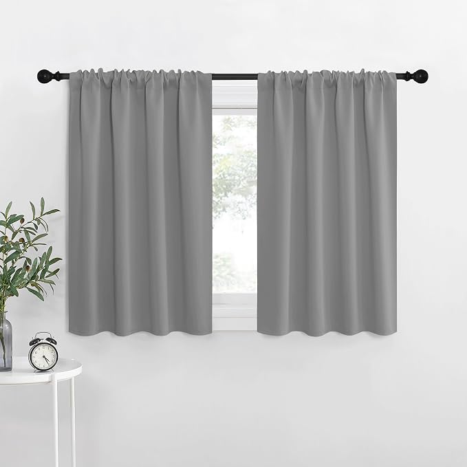 NICETOWN RV Blackout Curtains for Camper Windows, Short Room Darkening Curtains