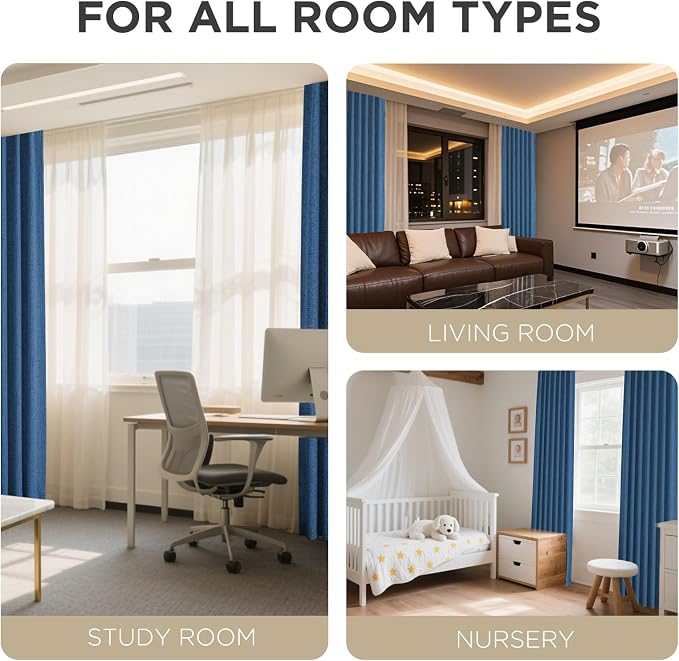 Joydeco Blackout Curtains for Bedroom