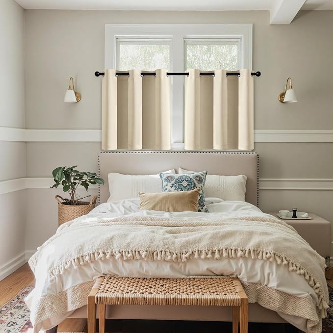 MIULEE Short Curtains for Windows