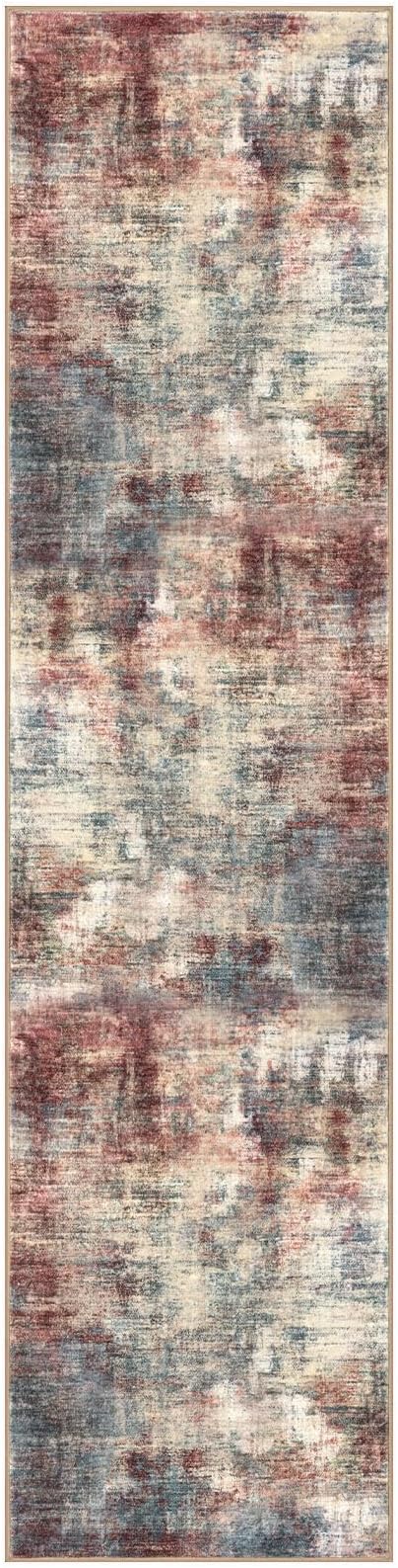 IOHOUZE Abstract Runner Rug 3x12 Ft Washable Runners