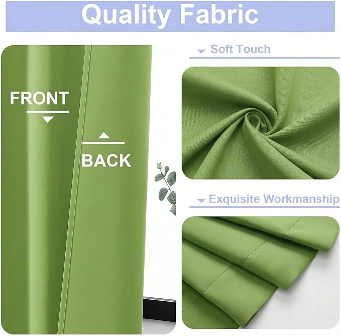 Simplebrand Ava Lime Blackout Curtains