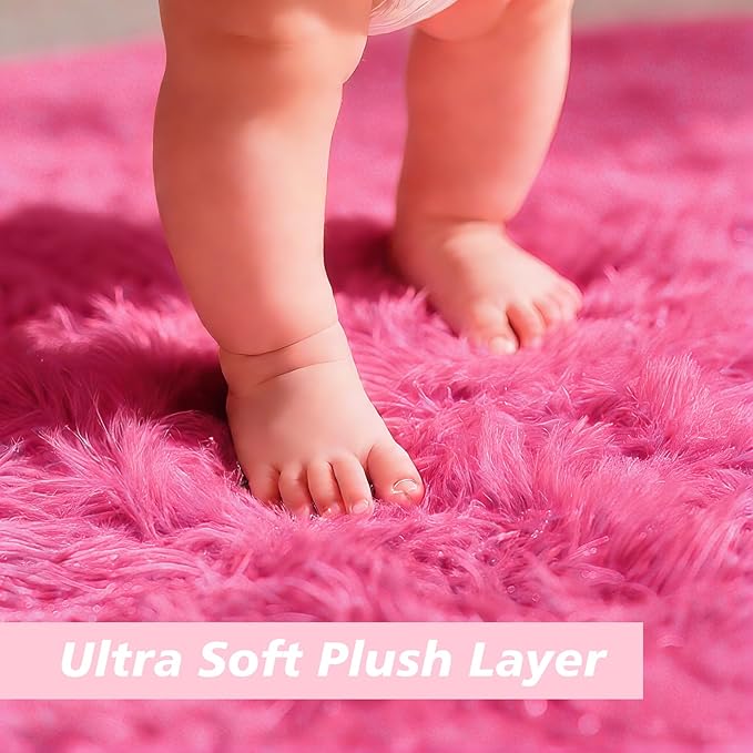 yulidayang Fluffy Round Area Rugs