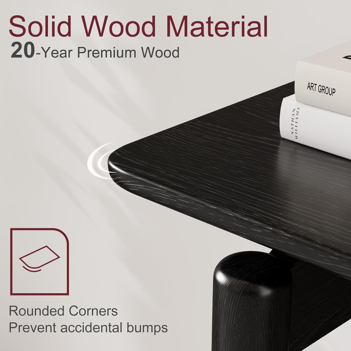 Wood Console Table Walnut Entryway Table, Thin Console Table, Sofa Tables for Living Room (39.4'')
