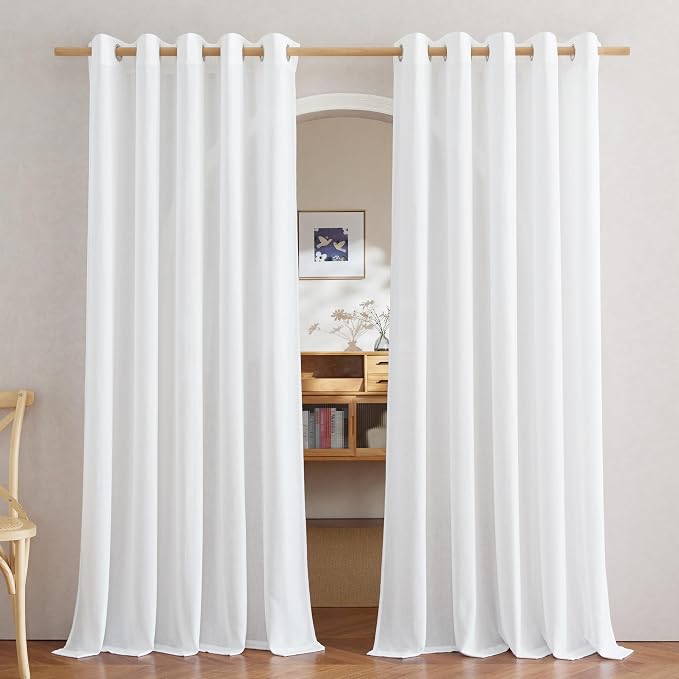 NICETOWN Linen 78 inch Curtains