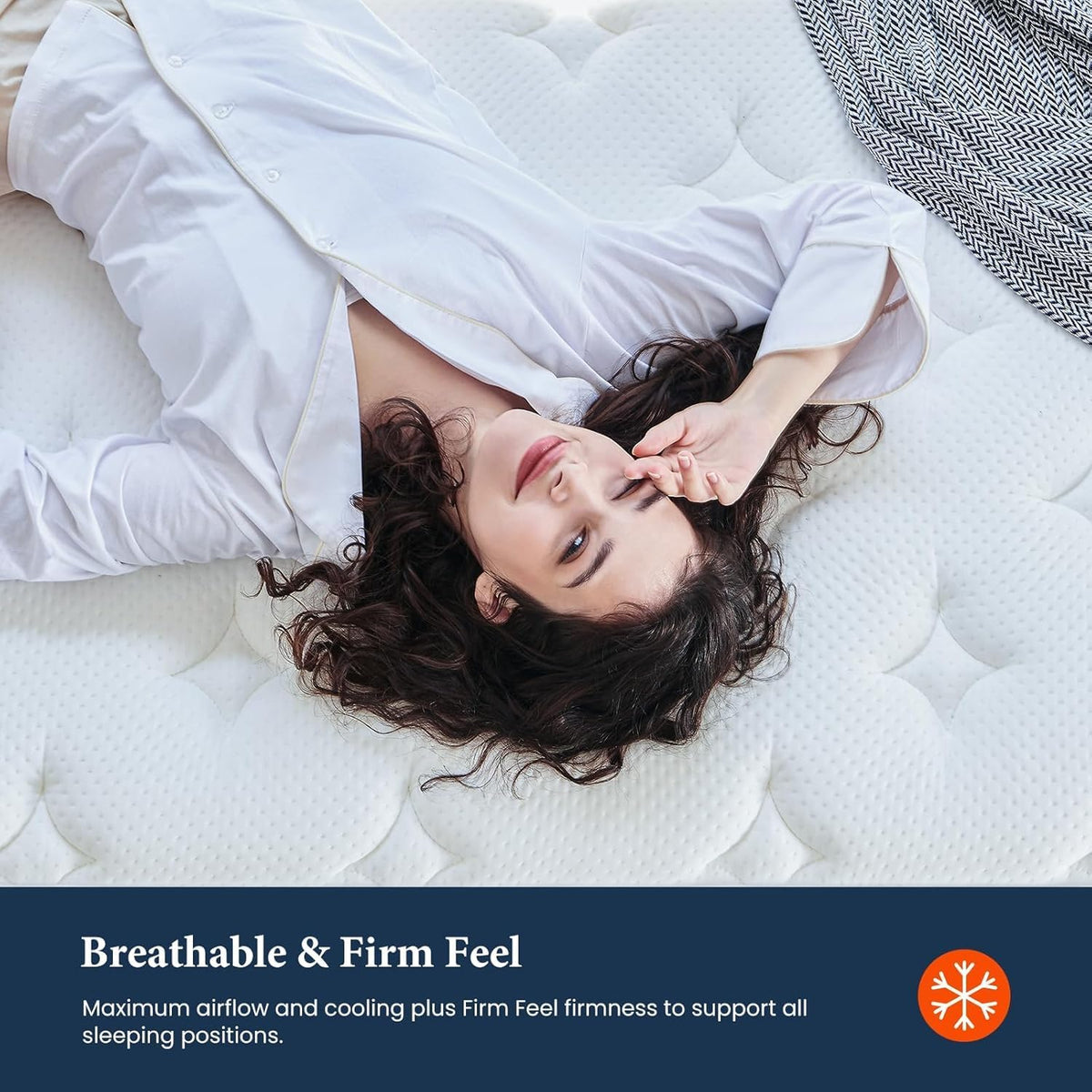 Full Size Mattress 12 Inch, Coolvie Firm Mattress Hybrid in a Box with CertiPUR-US® Certified Foam, Individual Pocket Spring for Motion Isolation & Pressure Relief- Comfort Night Sleep-100-Night Trial
