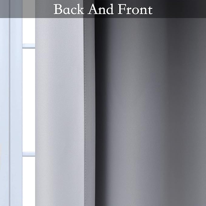 SimpleHome Ombre Room Darkening Curtains