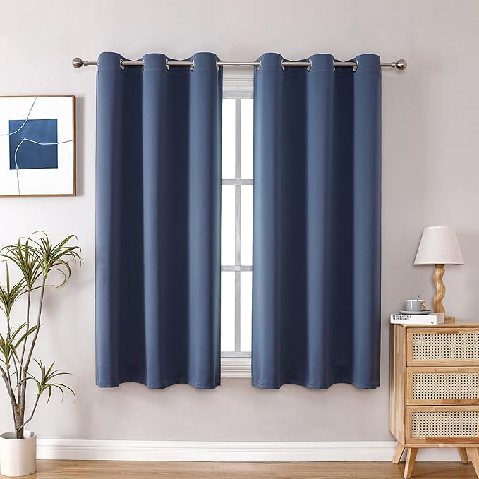 ChrisDowa Small Window Curtains 50 inches Long