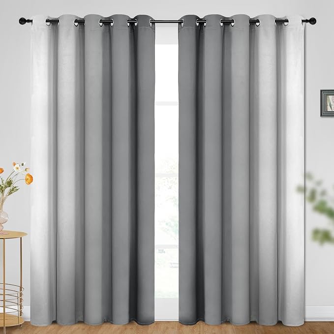 SimpleHome Ombre Room Darkening Curtains