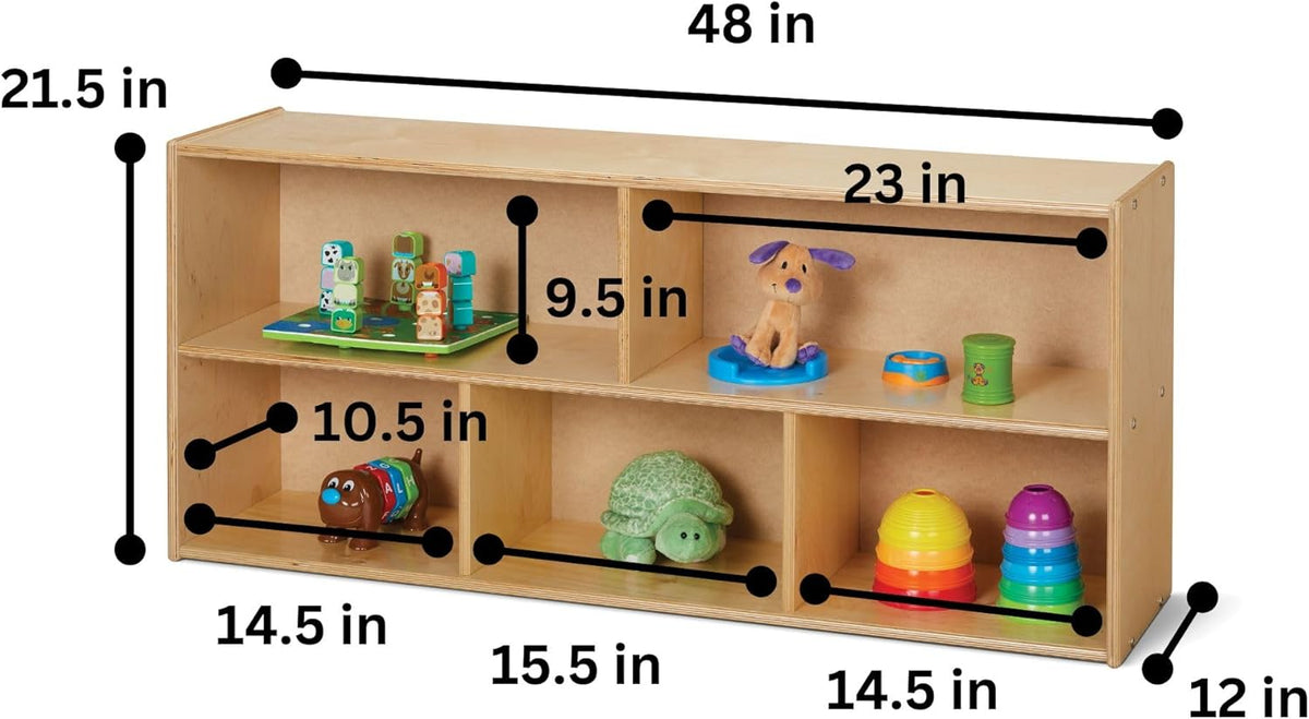 Young Time Jonti-Craft 7045YT Toddler Single Storage Unit Shelves - Kids Classroom Storage Shelf