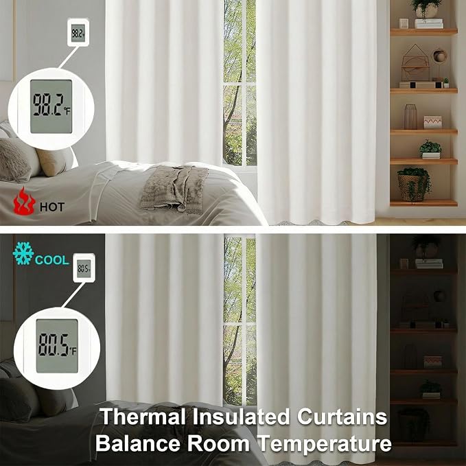 Simplebrand Ava Light Beige Light Filtering Curtains