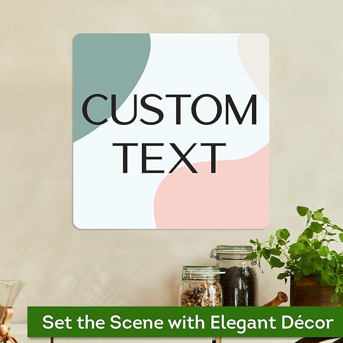 Custom Sign, Custom Street Sign, 11 Font Colors, 13 Font Styles, 4 Hole Options, 22 Sizes, 12x12 Inches, Rust Free DiBound, Fade Resistant, Made in USA by My Sign Center (Minimalist)