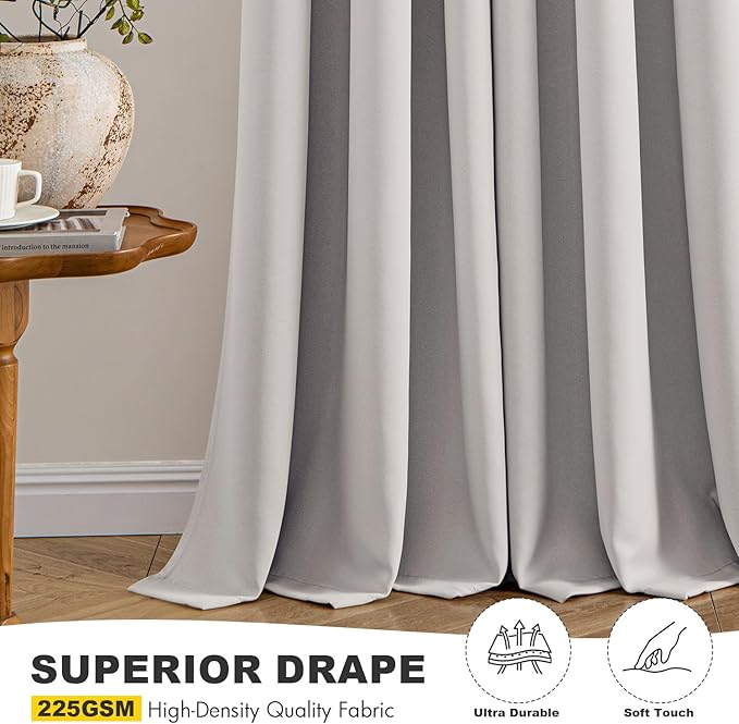MIULEE Cobblestone Blackout Curtains