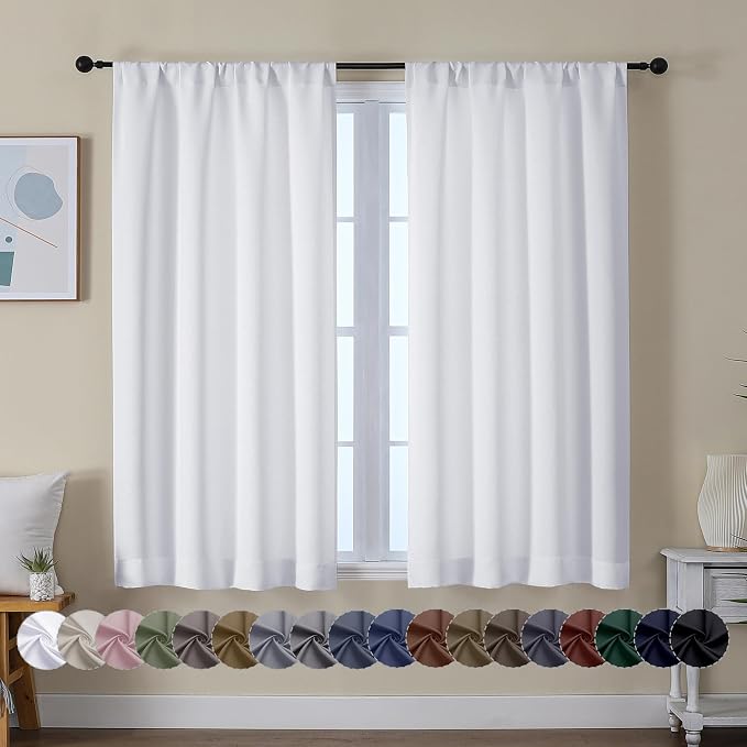 Simplebrand Ava Pure White Curtains