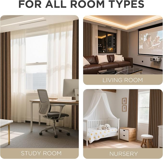 Joydeco Blackout Curtains for Bedroom