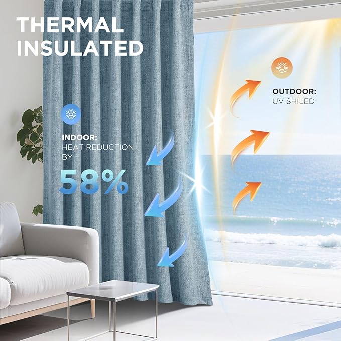 Joydeco Blackout Curtains for Bedroom