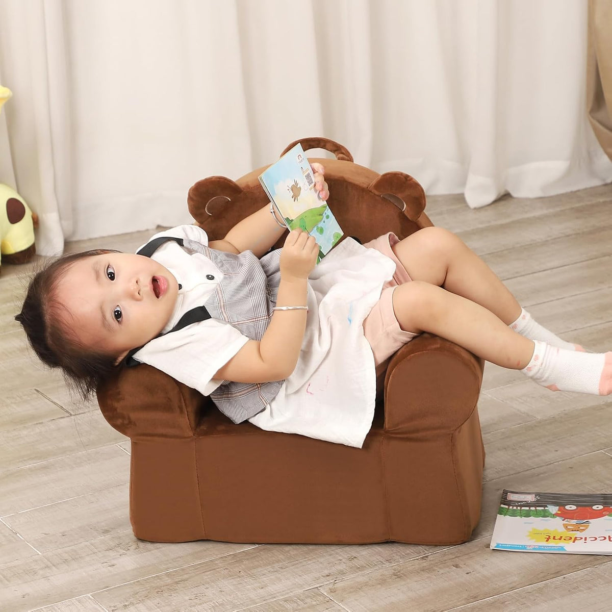 Cuddly Toddler First Chair, Premium Character Chair, Brown Bear, 18 Month up to 3 Years