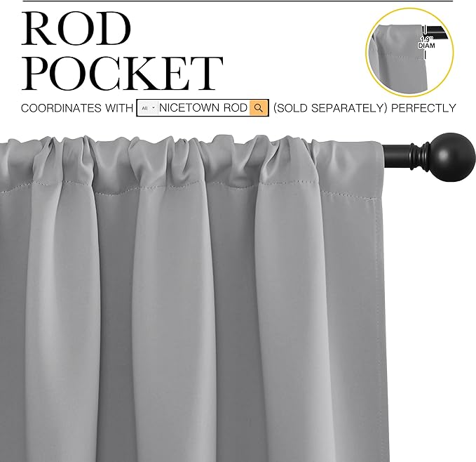 NICETOWN Blackout Curtains Panels