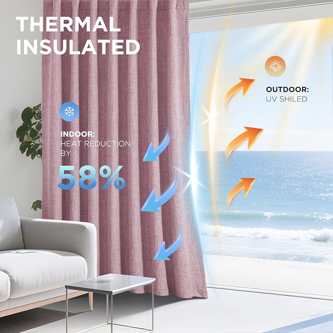 Joydeco Blackout Curtains for Bedroom