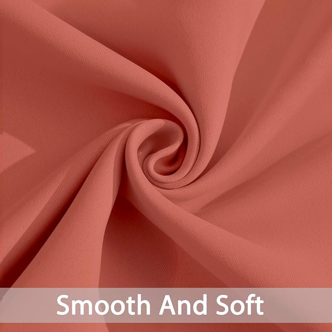 Yakamok 96 inch Long Solid Blackout Curtains