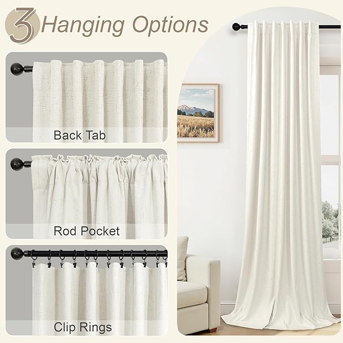 70 Inch Extra Wide Blackout Curtains 102 Inches Long