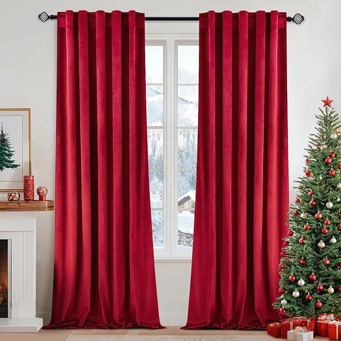 MIULEE Velvet Curtains 90 inches