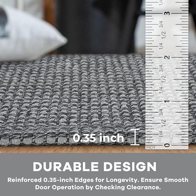 KOZYFLY Runners for Hallways 2x7 ft Washable Kitchen Runner Non Slip Rubber
